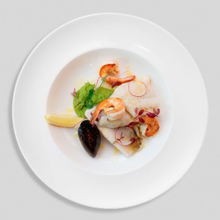 Trio of Fish with Blanc de Blancs